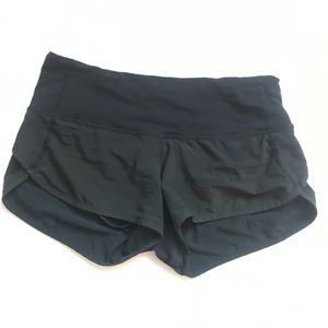 Black 2.5-inch Lululemon shorts